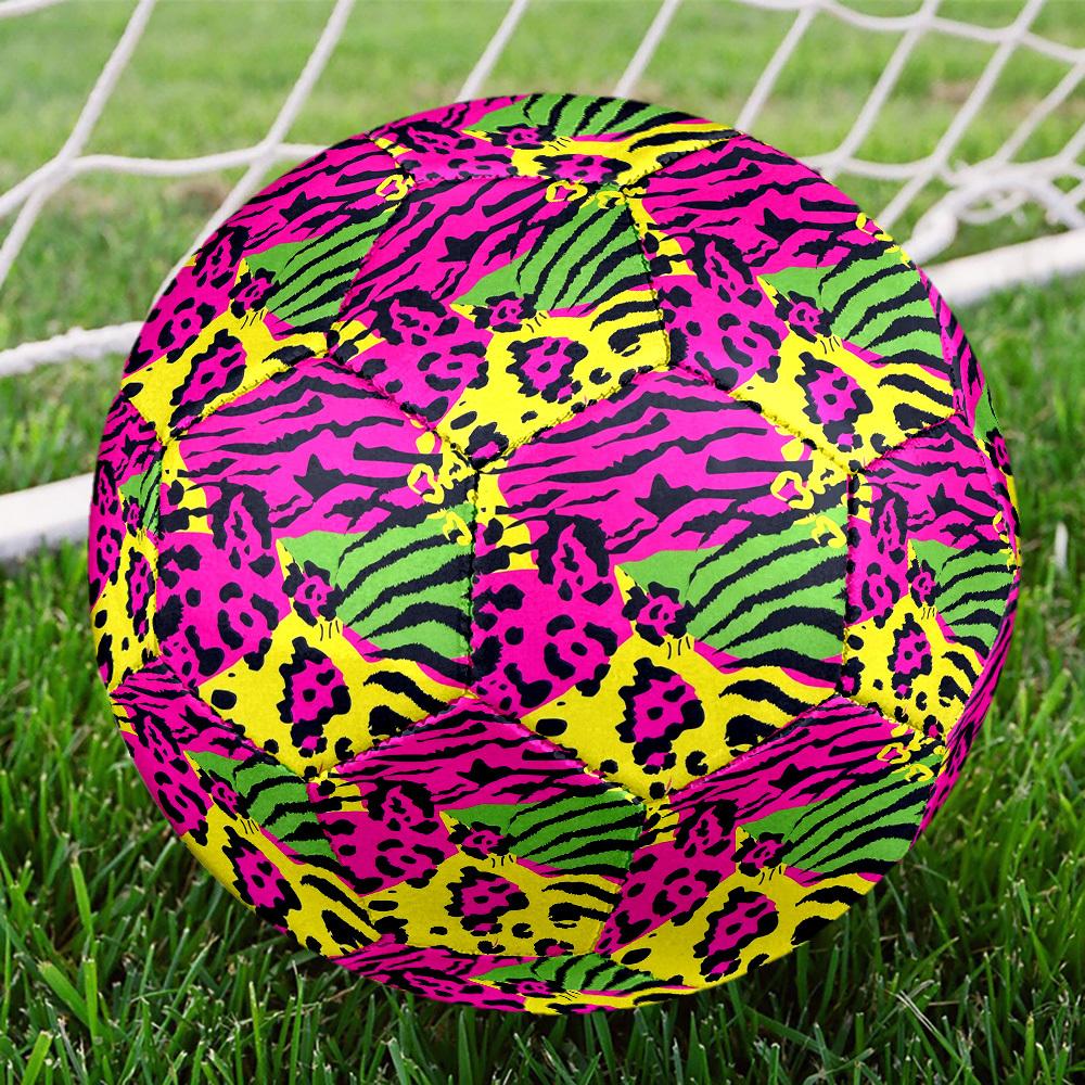 1pc Colorful Animal Prints Theme Soccer Ball Football, Size 5, Lightweight PVC, Durable Outdoor Training Soccer Ball, Gift m61468