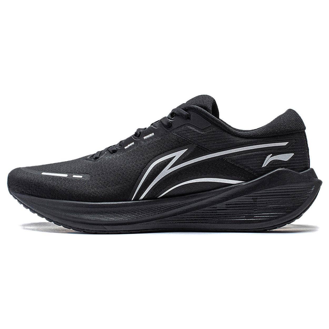 

LiNing Wave V2 Cushioning, Slip Resistant, And Abrasion Resistant Low Top Casual Running Shoes Women s Black 35