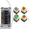 1pc Push Button Switch Self-reset/self-locking 440V 10A Control Box With Button 22mm Push Button Switch Power Tools Spare Parts