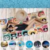 1 Piece Cute Cartoon Cat Printed Bath Towel Quick Drying Beach Towel, Lightweight Swimming Bath, Outdoor Travel Machine Washable