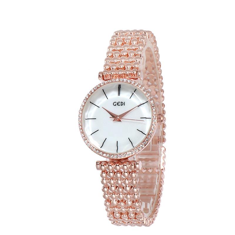 Fashion Women Waterproof Alloy Band Temperament Clock Bracelet Wrist Watch