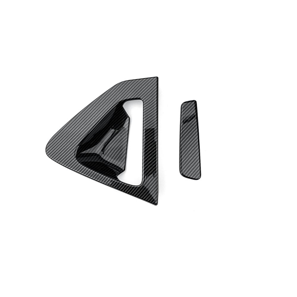 For Hyundai Veloster ‑ LHD ABS Carbon Fiber‑Look Door Handle Protector Trim Exterior Decorative Car Partsarts