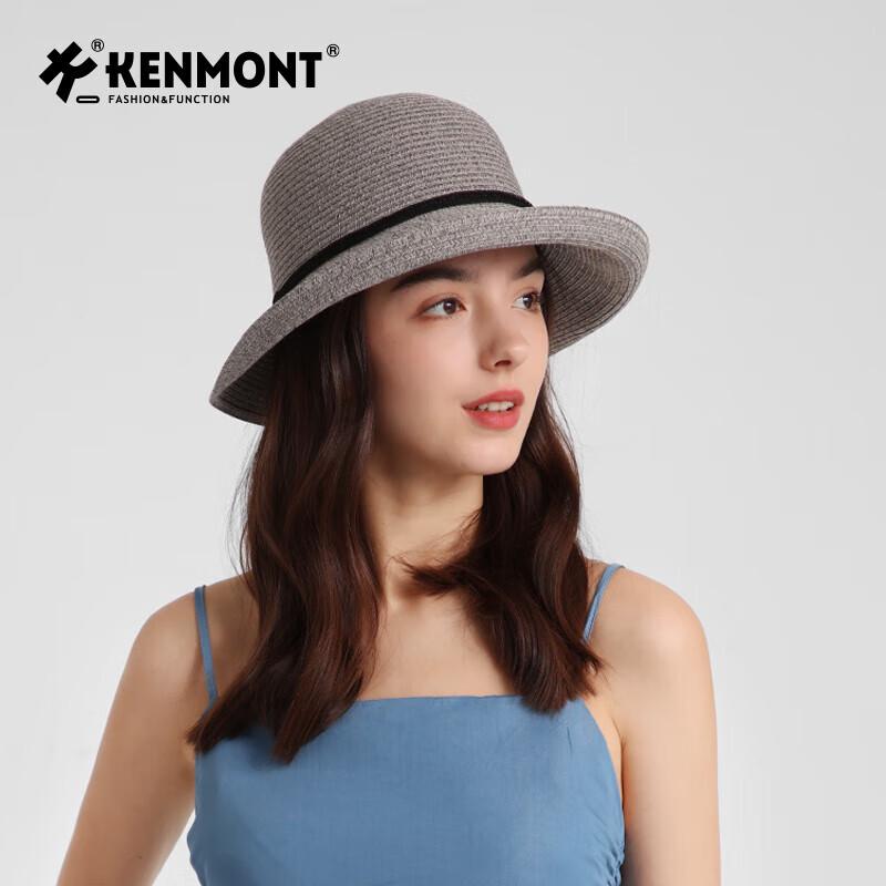 Складная соломенная шляпа-панама Kenmont с защитой от УФ-лучей