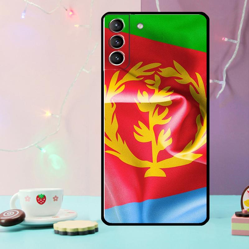 Eritrea Flag Phone Case For Samsung Galaxy S24 Ultra S20 S21 S22 S23 S25 Ultra S9 S10 Plus S24 FE Cover