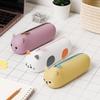 Large Capacity Portable Stationery Box Soft Texture Cartoon Animal Pencil Case  Daily Use