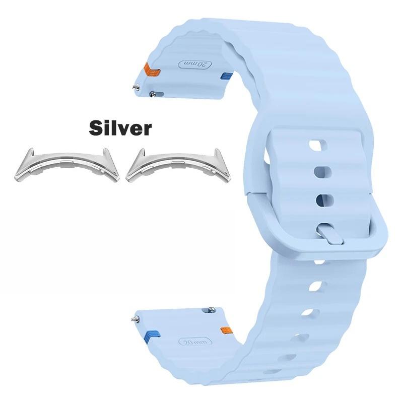 Sport-Ersatzarmband Passend für Google Pixel Watch 4/3 41mm 45mm Zubehör Wellen-Silikonband für Google Pixel Watch 2 1 Correa
