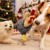 Weihnachten Quietschendes Hundespielzeug Plüsch Gefülltes Huhn Kauspielzeug für Kleine Mittelgroße und Große Hunde Niedliches und Fy Interaktives Welpenspielzeug mit
