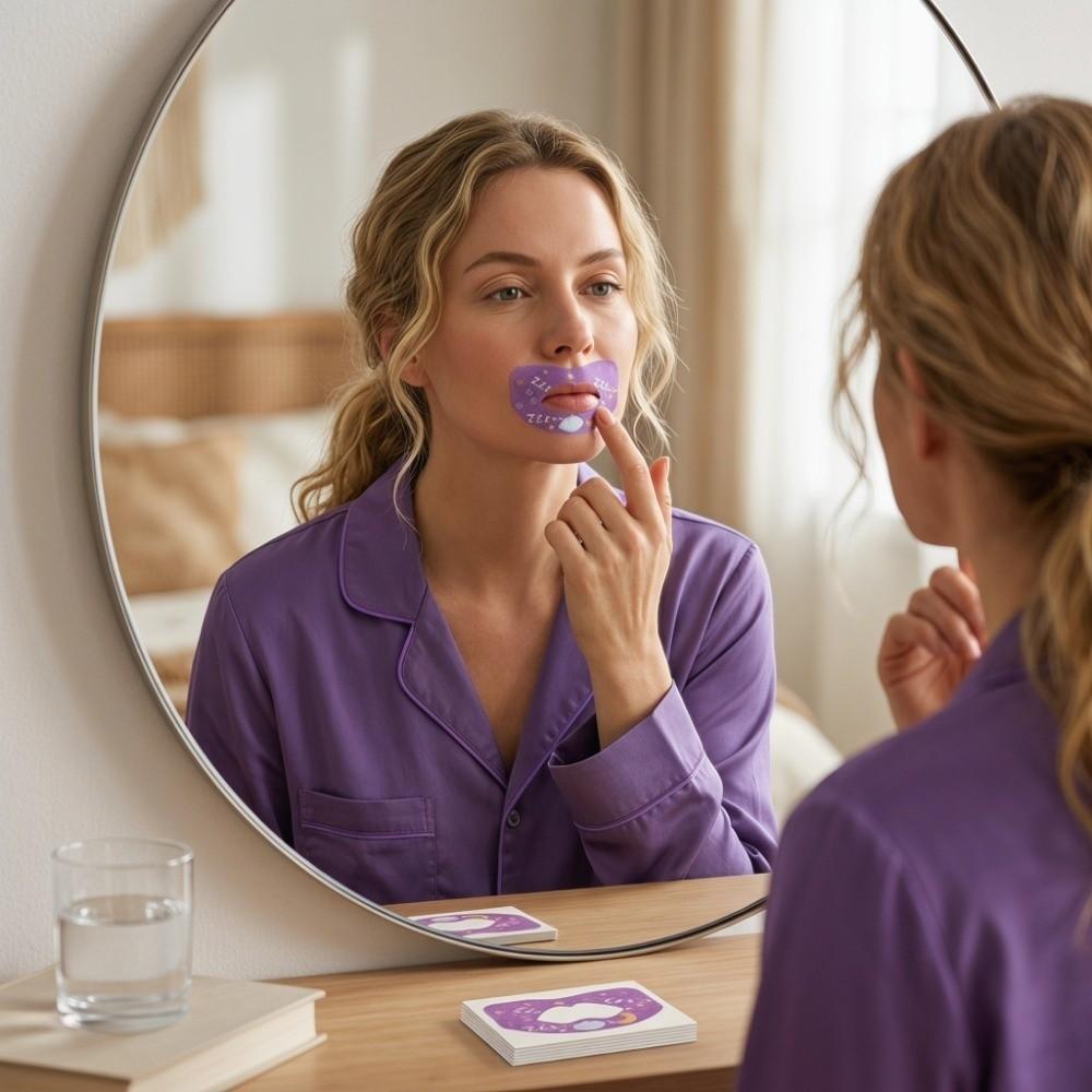 30Pcs Noise Reduction Night Sleep Correction Patch Soundproof Mouth Tape  Travel