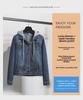 2025 Women's Short Slim Hooded Denim Jacket – Korean Style, Long-Sleeved, for Spring & Autumn Students