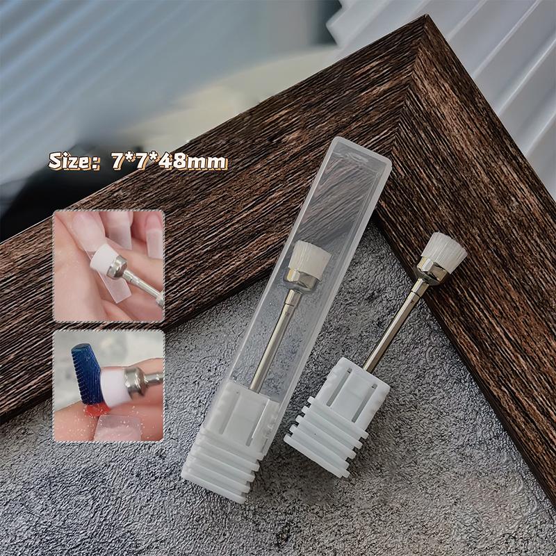 1Pcs Manicure Cutter Nail Drill Bit Cleaning Brush Remove Dust Clean Soft Hard Drill Grinding Head Cleaner Tools
