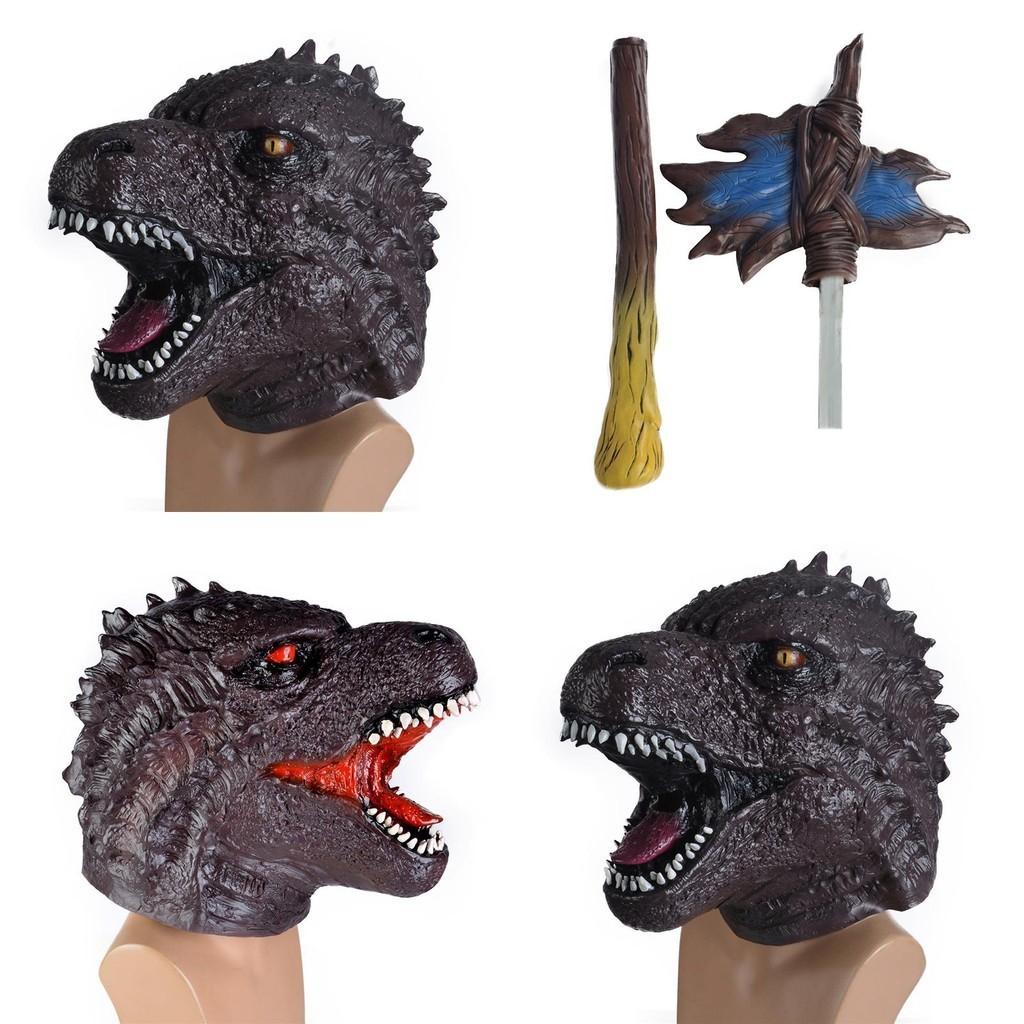 Godzilla mot King Kong Latexmask Handdocka Barn Rolig Pedagogisk Gosedjursleksak