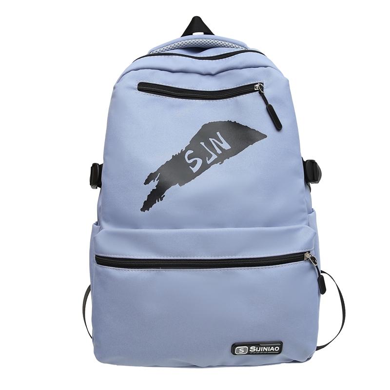 

Рюкзак сплошного цвета, мужской школьный рюкзак для пары, туристический рюкзак для женщин синий