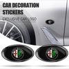 Autostickers Voor Alfa Romeo 3D Aluminium Auto Carrosserie Embleem Stickers Kofferbak Badge Decal Voor Alfa Romeo Giulia MiTo Giulietta Tonale