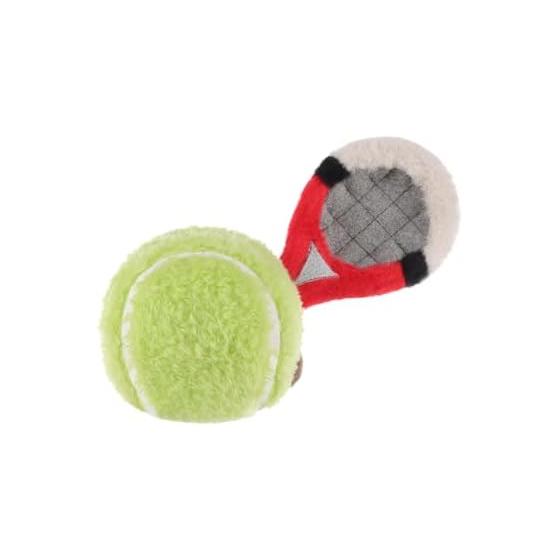 Peluche Apricot Lamb Happy Tennis, Morbido, Carino, Soffice Happy Tennis 12cm per Bambini e Bambine