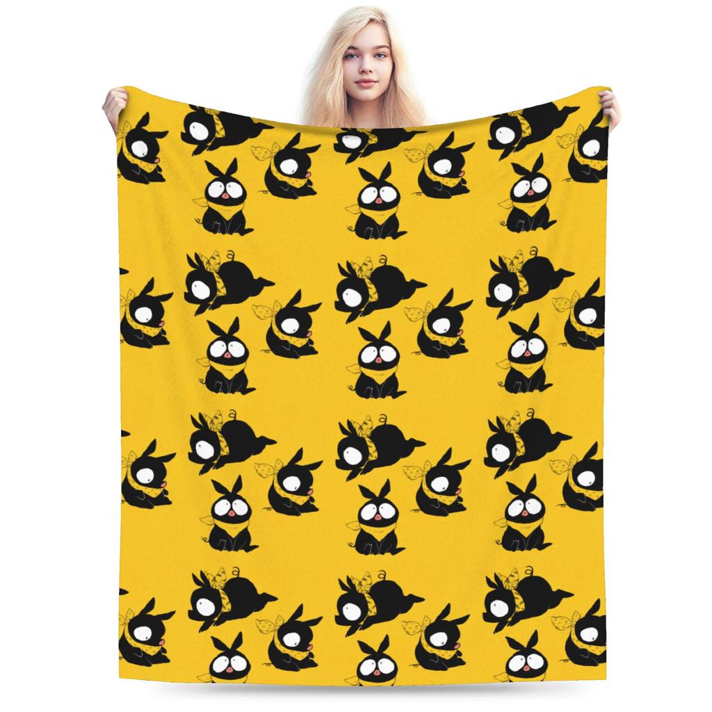 Ranma 1/2 Shampoo Manga Blankets  Wool Funny Warm Throw Blankets for Bedding Lounge  Winter