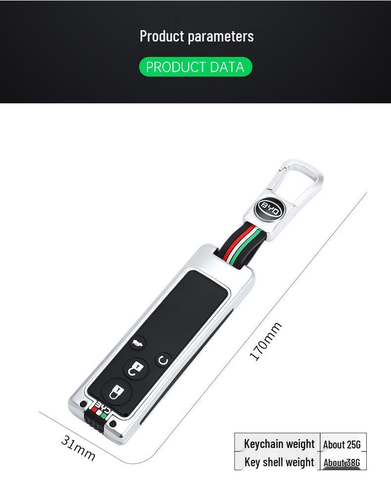 BYD G5/G Five 2016-2018 Key Case Protective Metal Shell Set