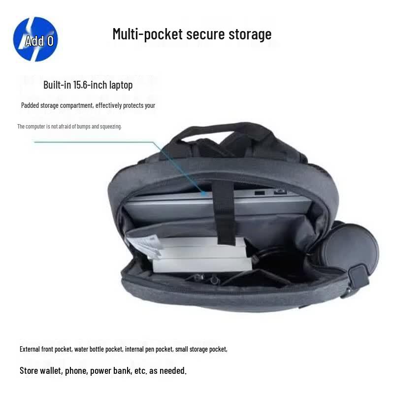 HP 15.6-inch Lightweight Business Laptop Backpack