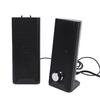 2 In 1 Computer Speaker with Volume Knob USB Plug and Play 35mm Sound Input Gaming Speakers for PC Laptop Desktop
