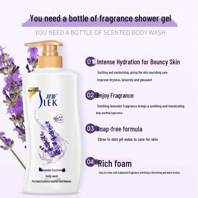 Slek Lavender Soothing Shower Gel 650ml