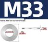 304 Stainless Steel Double Stack Self-Locking Washer with 65Mn Manganese, Anti-Loosening, Double-Sided Tooth Layer