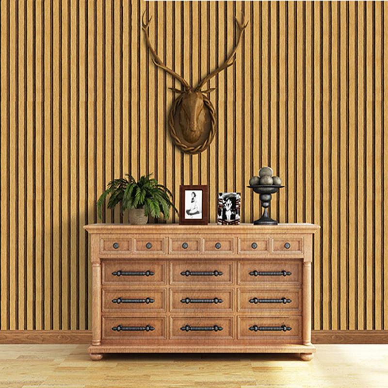 45cm PVC Self-adhesive Wall Stickers Big Roll Background Wall Desk Cabinet Wallpaper Wood Stripes Waterproof Home Decoration