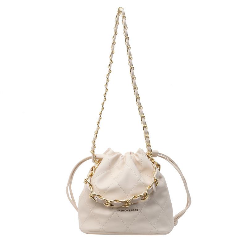 Today's popular bag women's new diamond chain hand bag shoulder messenger bag bucket bag