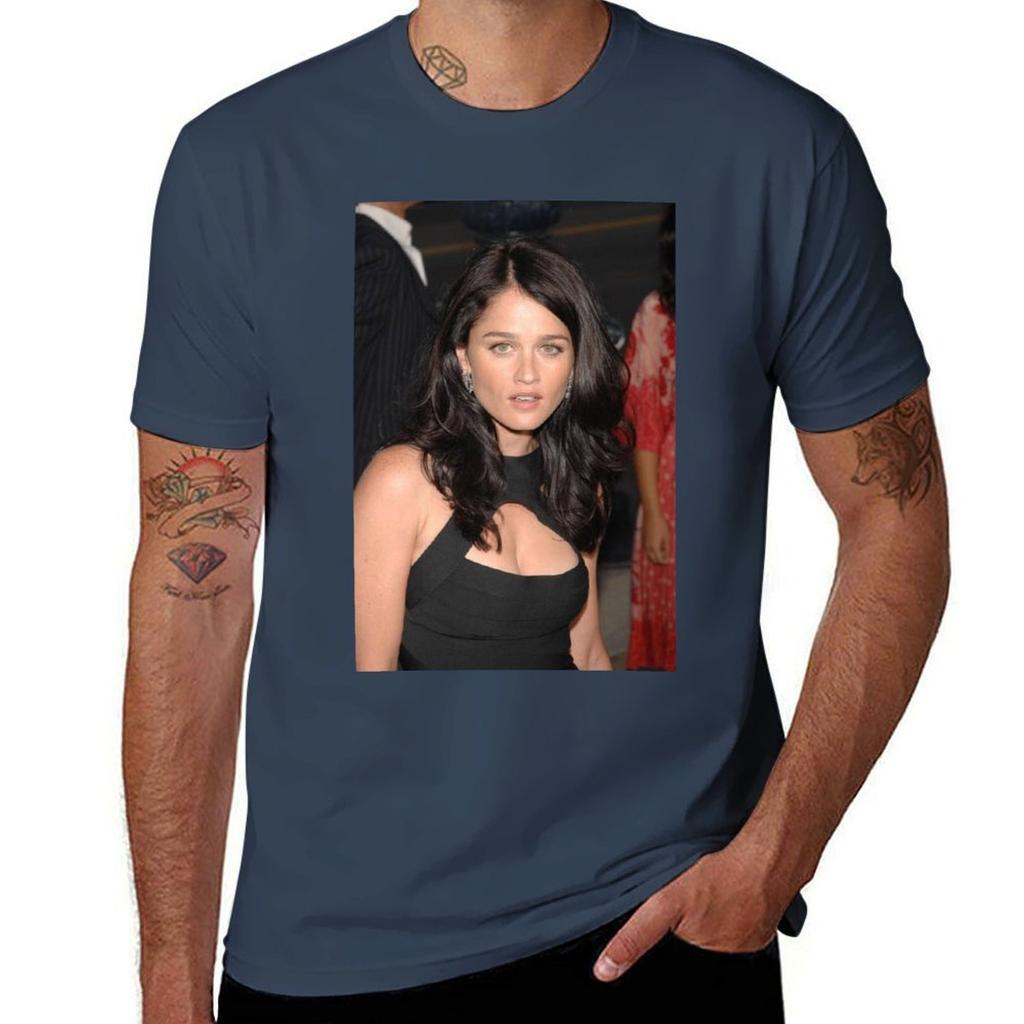 Robin Tunney Tshirt No Iron Casual Short Sleeve Top