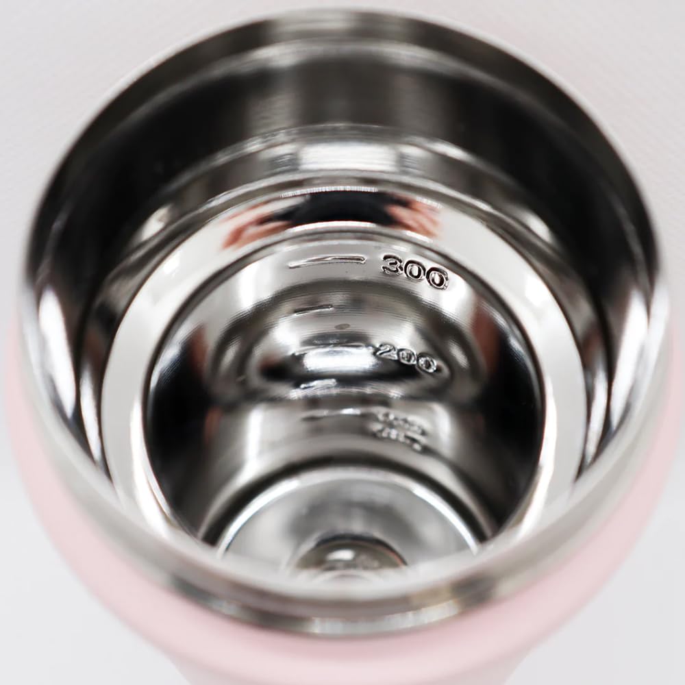 POKETLE 380ml Mug Bottle, ColdHot Water Bottle, Lightweight, with Handle, Vacuum Insulated, Stainless Steel Bottle, Sand Beige