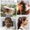 20 Stück Dicke Dehnbare Langlebige Haargummis, Kein Ziepen Nylon-Zopfgummis für Damen & Mädchen, Ideal für Dünnes Langes Lockiges Haar
