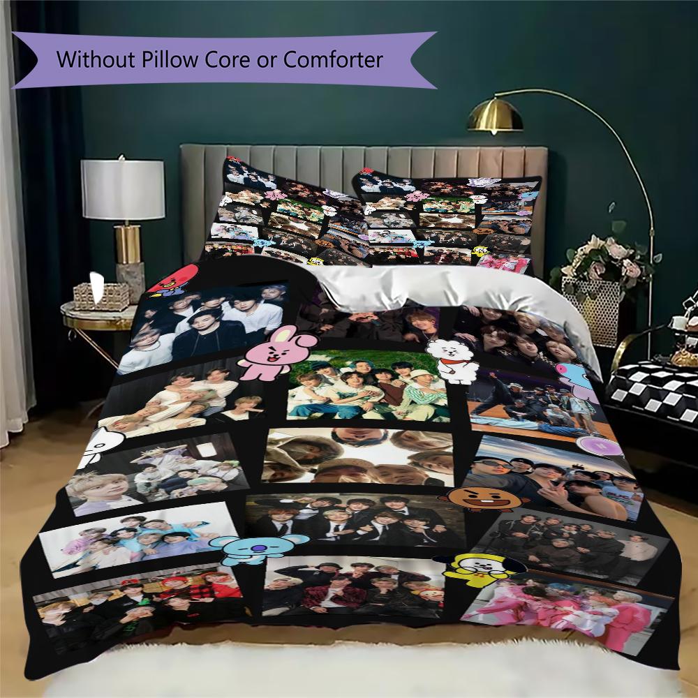 Love Love Threepiece Set 1 Duvet Cover 2 Pillowcase Without Core Without Core Soft And Comfortable Bedding Set Duvet Cover And Pillowcase