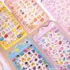 1pcs Cute Marine Animals Astronauts 3D Relief Stickers Kawaii Cartoon Creative Embossed Decals Laptop Phone Notebook Sticker Toy