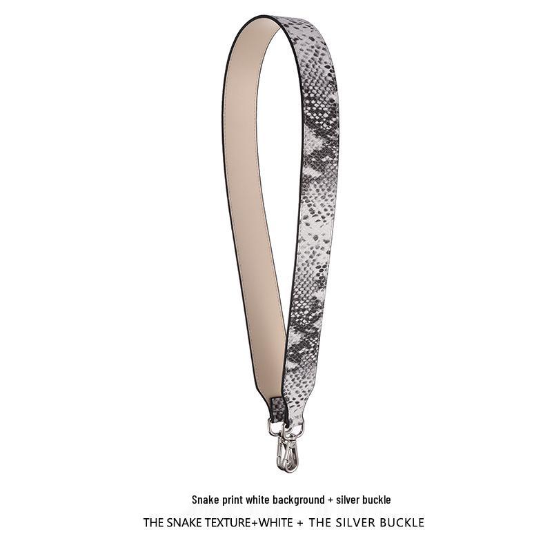 

Двусторонний кожаный плечевой ремень из коровьей кожи с тиснением под змеиную кожу для женских сумок