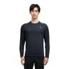 Anta Camiseta Casual Confortável Cor Sólida Manga Longa Masculina tops Cinza Escuro 952435404-3