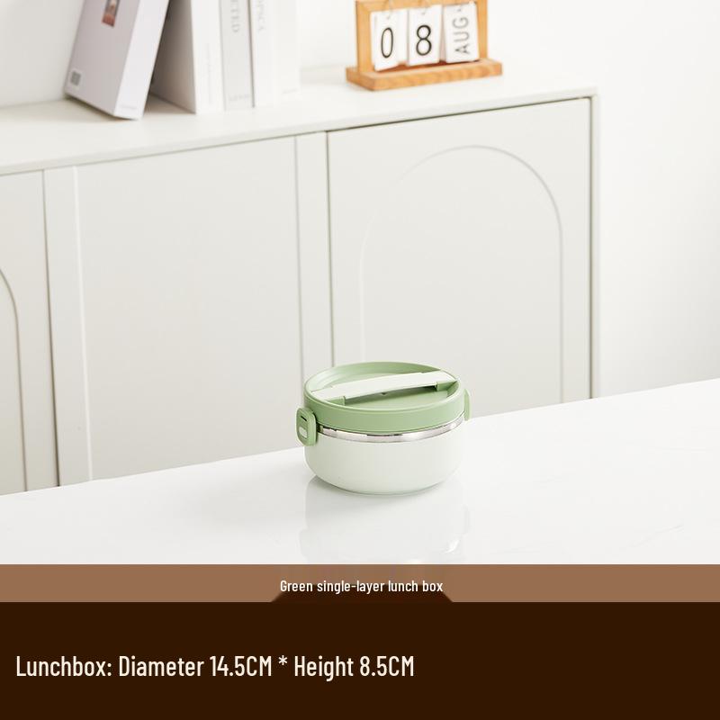 Stainless Steel Leak-Proof Insulated Lunch Box: Portable, Multi-Layer Bento for Students & Office Workers