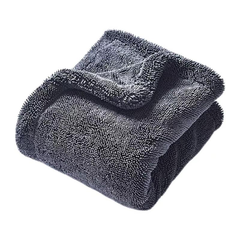 Large Scratch Free Microfiber Car Drying Towel Super Absorbent Towel Double Layer Towel for Car Motorcycle & Bicycles