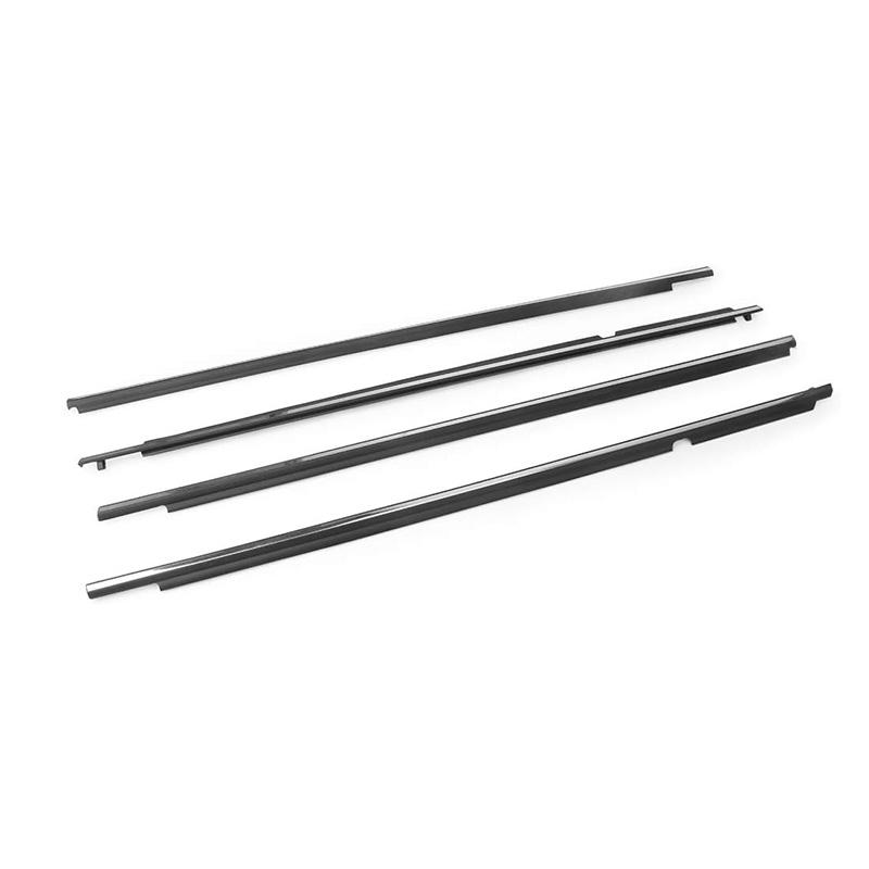 Chrome/Black 4Pcs Window Rubber Trim For Toyota Corolla 2008-2013 Weatherstrip Seal Strips Door Moulding Trim Glass 7573012300