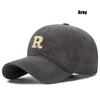 New Unisex Korean Version Big Head Circumference Three-Dimensional R Letter Cotton Thorn 3Dimensional Embroidered Baseball Cap