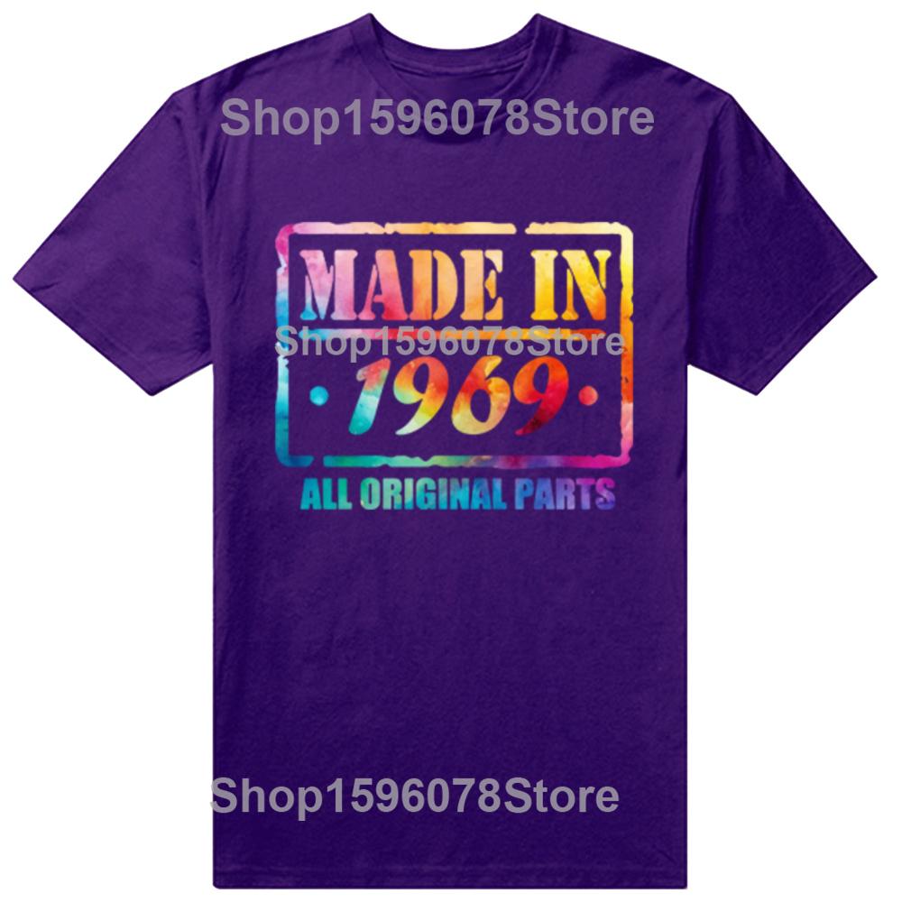 VINTAGE 1969 Birth Year Funny Quotes Retro Tshirts Men Womens Fashion Casual Tshirt 100 Cotton Loose Oversized T Shirt