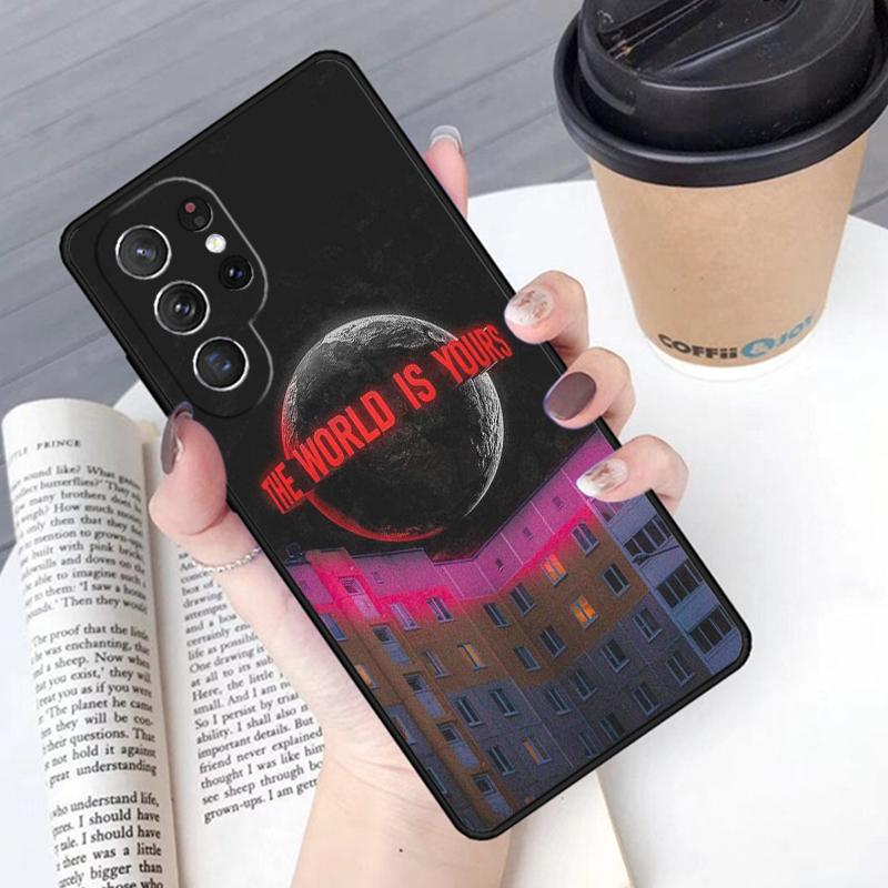 Scarface The World Is Yours phone case Cover For Samsung Galaxy S24 S25 Ultra S21 S22 Ultra S10E Note 10 Plus Note 20 FE S23