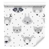 Wallpaper Teddy bears owls hares deer for living room and bedroom 50x1000