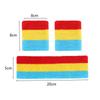 3Pcs/Set Elastic Sport Wristbands Head Sweat Sweatband Running Yoga Hair Bands  Men Women