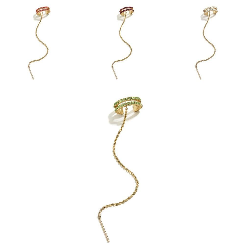 Elegant Alloy Hoop Earrings Versatile Colors Fashionable For Women Simple Style