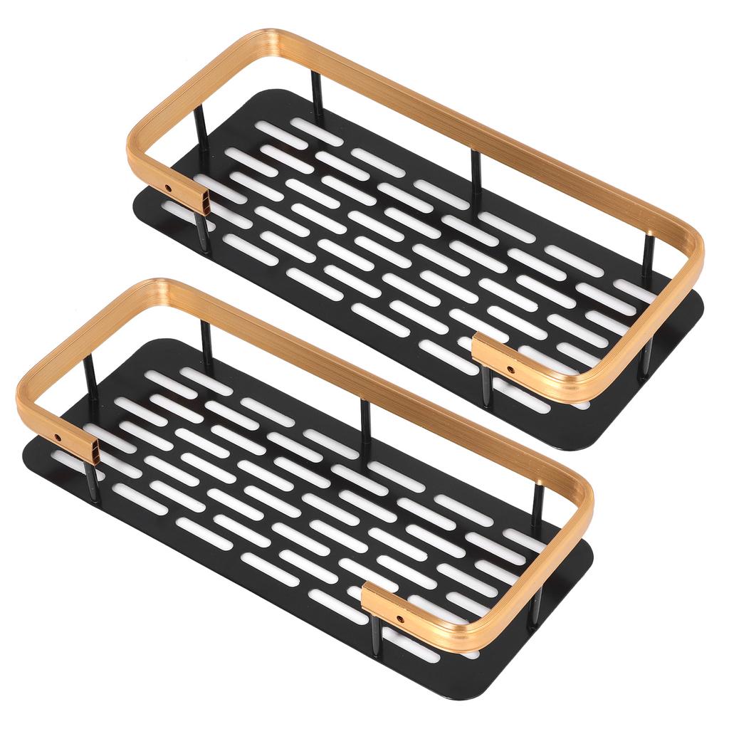 Sprchová polička Dvouvrstvá Obdélníkový tvar Úspora místa Hliníková Bez vrtání Instalace Koupelna