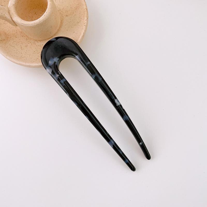 Fashion Hair Stick Women Acetate Hair Clip Large 11cm Thicken U-shaped Colorful Hair Stick Girls Hair Accessories Hair Clips New