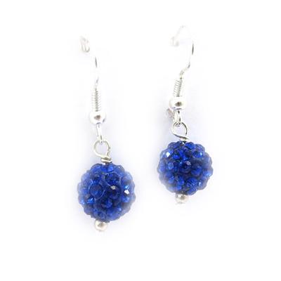 [K3238] - Sapphire Blue 'Sissi' Designer Earrings