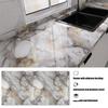 Marble oil resistant 40cm kitchen sticker self-adhesive waterproof cabinet stove top wallpaper desktop bathroom decoration