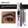 2 In 1 Eyebrow Pencil Waterproof Eye Brow Pencil Perfect Eyebrows Waterproof Makeup Brushes Eyeliner For Set Pen Brown