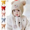Warm Material Baby Hat Cute Design Ear Protection Hat Children's Woolen Hat  Autumn Season