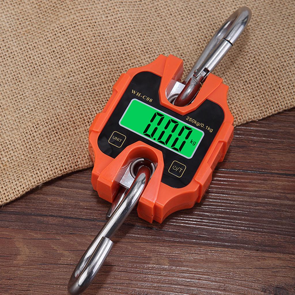 Elektronische Hängewaage Tragbare Handwaage Kranwaage mit Auto-Off Hintergrundbeleuchtung kg-lb Catty Ein-Tasten-Wechsel für Garage
