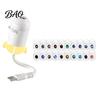 Soft Eye Protecting Light USB Star Projector Night Light, Starry Sky Lamp with Film Slides, Touch Dimming Holiday Decoration & Timer, Flexible